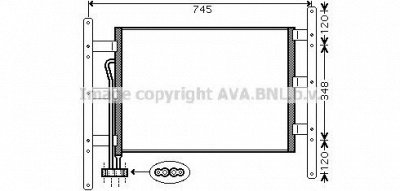 AVA QUALITY COOLING mn5041 -  Конденсатор, кондиционер
